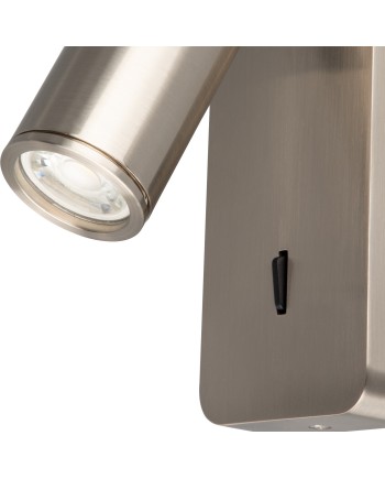 NOTTE * APLIQUE LECTOR MINI GU10 - NICKEL SATIN